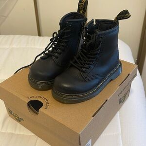 Dr. Martens black baby boots